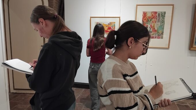 Visite de l'exposition de Violaine Laveaux